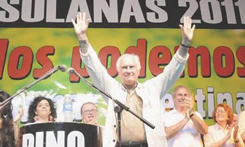 Solanas lanzó su candidatura a presidente