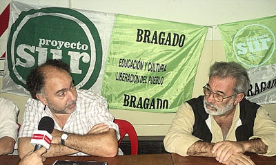 Mario Cafiero y Pepe Lombardía en Bragado.