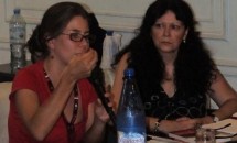 Maristella Svampa y Sara Ordónez, en la sede central de Proyecto Sur.