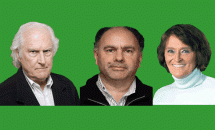Pino Solanas, Mario Cafiero y Alcira Argumedo.