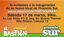 El sabado se inaugura otro local de Proyecto Sur