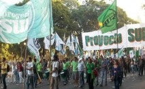 La marcha de Proyecto Sur en el Dia de la Memoria