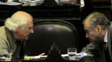 Fernando Solanas y Miguel Bonasso